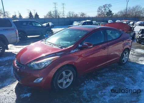 2013 Hyundai Elantra Limited from USA, damaged, VIN 5NPDH4AE8DH259310